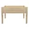 4ft. Natural Wood Raised Garden Bed Planter Box With Liner